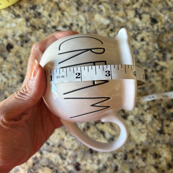 Rae Dunn by Magenta Ceramic Cream and Sugar in large letters 2 piece set NWOT - Picture 9 of 12